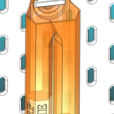 Giá treo dây rút (zip tie) thông minh cho bảng treo Skadis