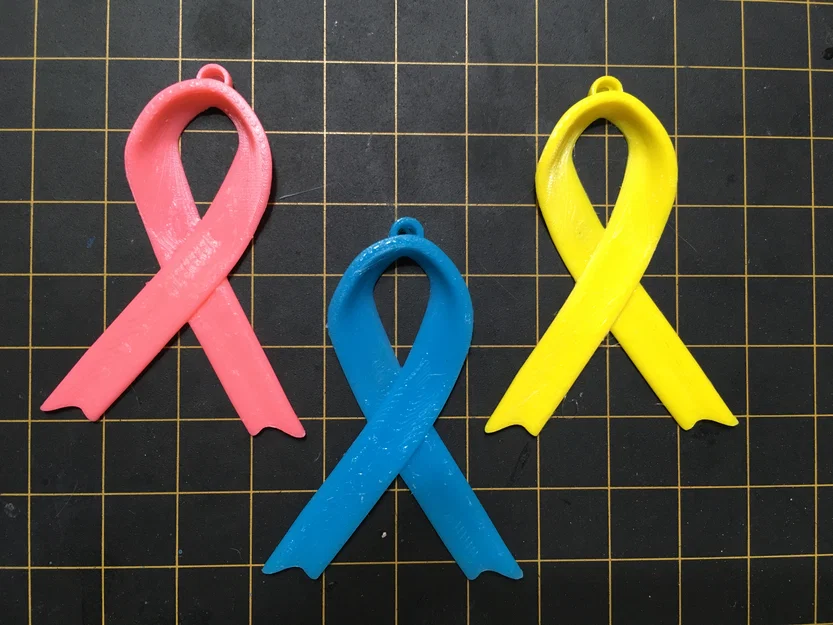 Mô hình ruy băng Ribbon Charm làm móc khóa in 3D siêu xinh - Image 1