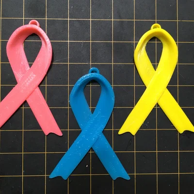 Mô hình ruy băng Ribbon Charm làm móc khóa in 3D siêu xinh