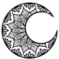 Moon ART - Tranh treo tường nghệ thuật Mandala hình trăng khuyết - Thumbnail 3