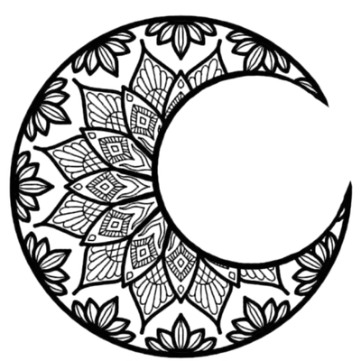 Moon ART - Tranh treo tường nghệ thuật Mandala hình trăng khuyết