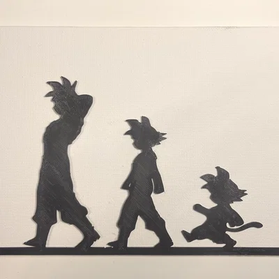 Dragon Ball Z - Silueta (Fusion 360) cho canvas 150 x 200 mm