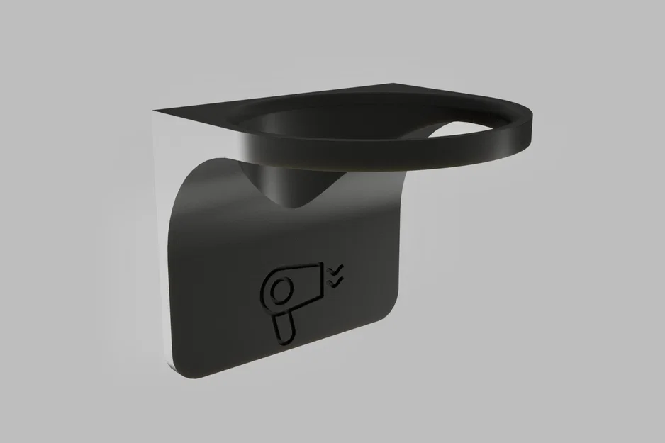 Giá treo máy sấy tóc gắn tường thông minh - Thiết kế in 3D - Image 1