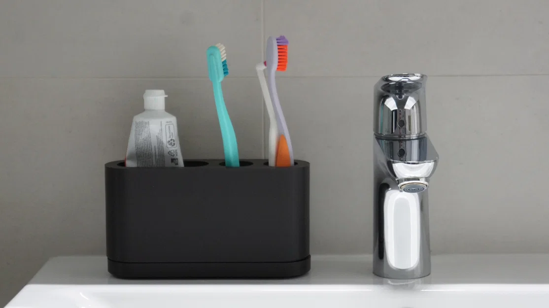 Khay đựng bàn chải và kem đánh răng 3D thiết kế gọn gàng - Image 2