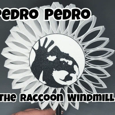 Pedro Raccoon Windmill – Cối xay gió gấu mèo tự canh hướng gió