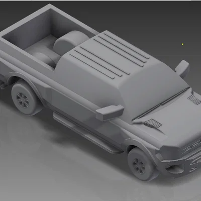 Mô hình xe Ford Raptor 3D - Thiết kế mạnh mẽ cho người yêu xe