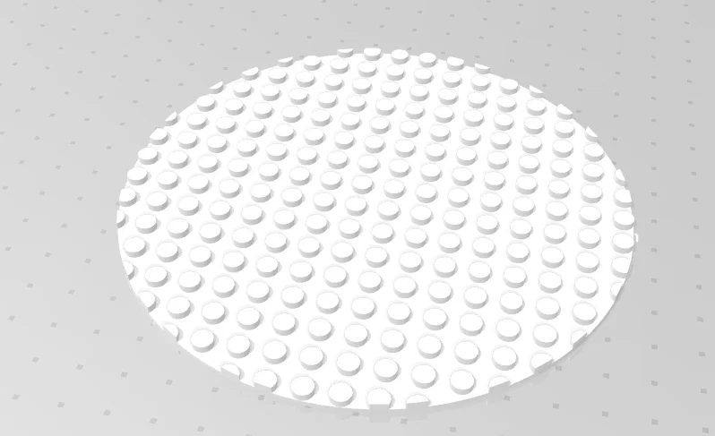 Baseplate tròn 16x16 kiểu Lego | Fit chuông kính HÄRLIGA IKEA (bản lớn) - Image 1