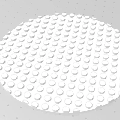 Baseplate tròn 16x16 kiểu Lego | Fit chuông kính HÄRLIGA IKEA (bản lớn)