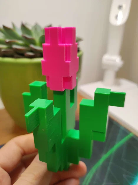 Hoa tulip Minecraft 3D dễ thương - Image 2
