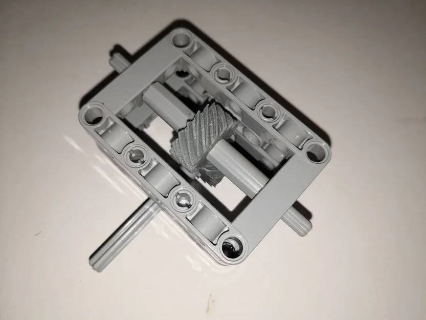 Bánh răng xoắn Helical 45° 16T tương thích Lego - Image 1