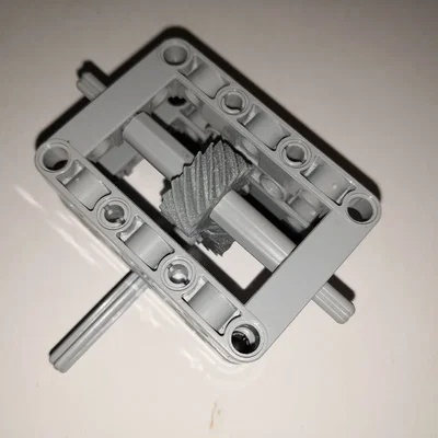 Bánh răng xoắn Helical 45° 16T tương thích Lego