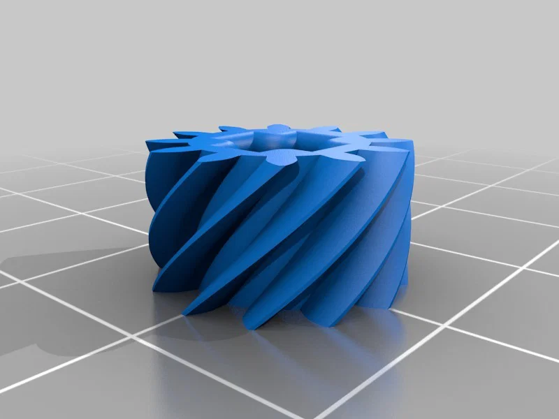 Bánh răng xoắn Lego 45° 20t + 12t (Lego Helical Gears) - Image 2