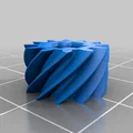 Bánh răng xoắn Lego 45° 20t + 12t (Lego Helical Gears) - Thumbnail 2