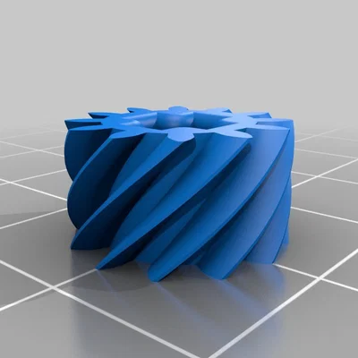 Bánh răng xoắn Lego 45° 20t + 12t (Lego Helical Gears)