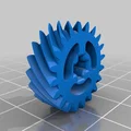 Bánh răng xoắn Lego 45° 20t + 12t (Lego Helical Gears) - Thumbnail 3