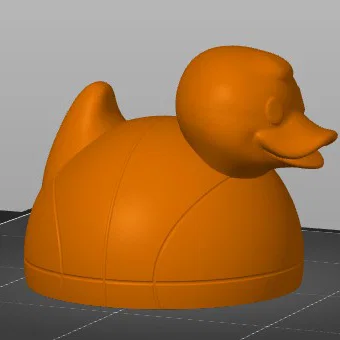 Mô hình 3D chú vịt bóng rổ (Basketball Duck) siêu dễ thương