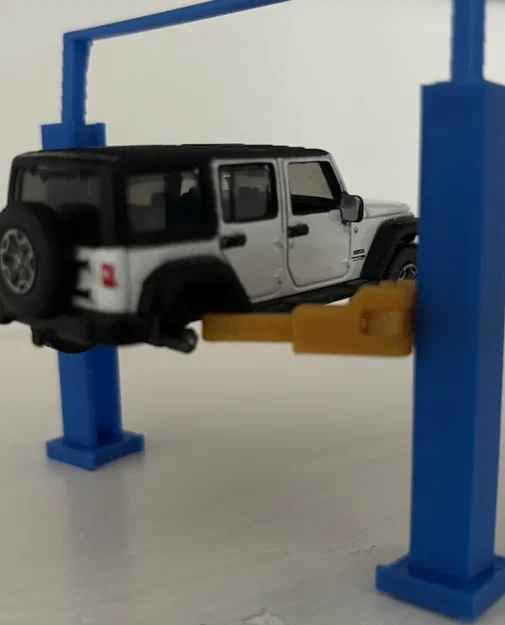 Cầu nâng 2 trụ đơn giản cỡ Matchbox/Hotwheels - Image 1