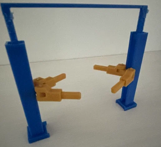 Cầu nâng 2 trụ đơn giản cỡ Matchbox/Hotwheels - Image 2