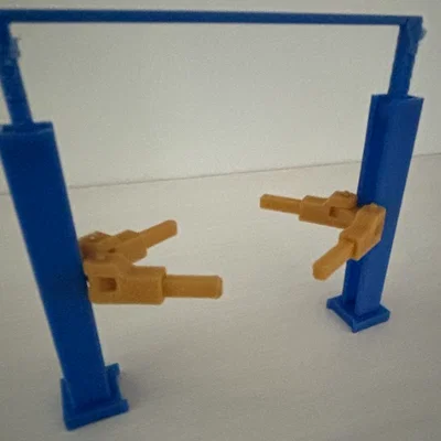 Cầu nâng 2 trụ đơn giản cỡ Matchbox/Hotwheels