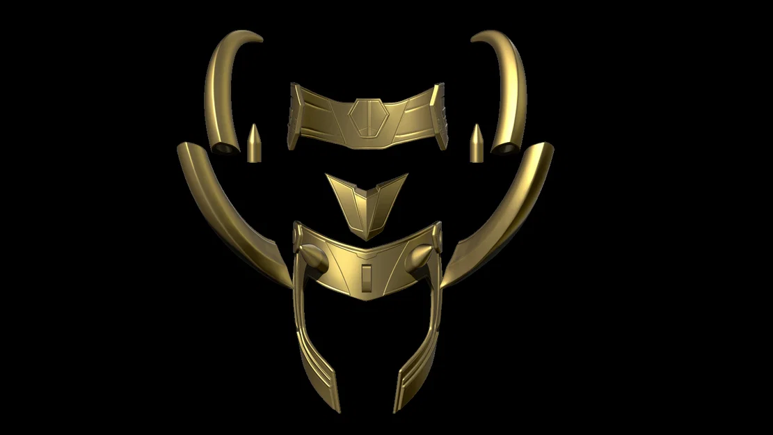 Mô hình 3D Mũ giáp Loki (Loki Helmet) cực ngầu cho fan Marvel - Image 5