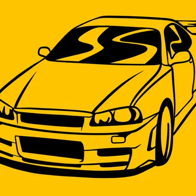 Mô hình treo tường Nissan Skyline R34 GTR trang trí cho tín đồ JDM