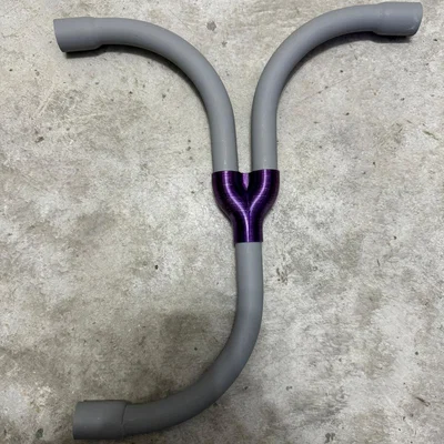 Khớp Nối Chia Ống PVC 1/2 Inch Hình Chữ Y In 3D