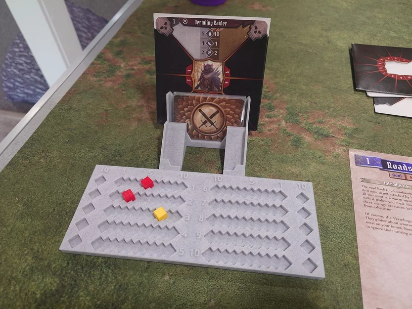 Khay Đựng Thẻ Quái Vật Và Theo Dõi Máu Cho Gloomhaven In 3D - Image 1