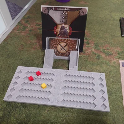 Khay Đựng Thẻ Quái Vật Và Theo Dõi Máu Cho Gloomhaven In 3D
