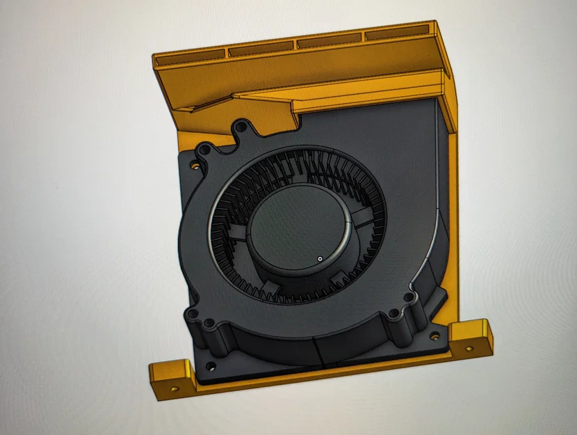 Giá gắn quạt làm mát bed ZERO G dùng blower 12032 - Image 1