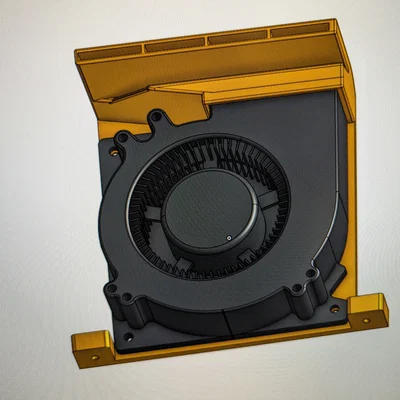 Giá gắn quạt làm mát bed ZERO G dùng blower 12032