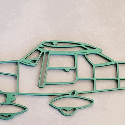 Bản vẽ line art 3-view Cessna 152