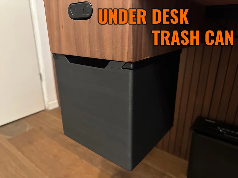 Thùng rác trượt đơn giản lắp dưới gầm bàn - Image 1