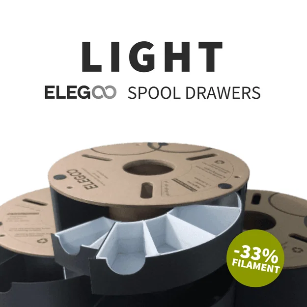 Bản LIGHT ngăn kéo organizer cho spool Elegoo | -33% filament - Image 1