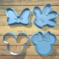 Bộ khuôn cắt bánh quy Disney Mickey và Minnie in 3D - Thumbnail 1