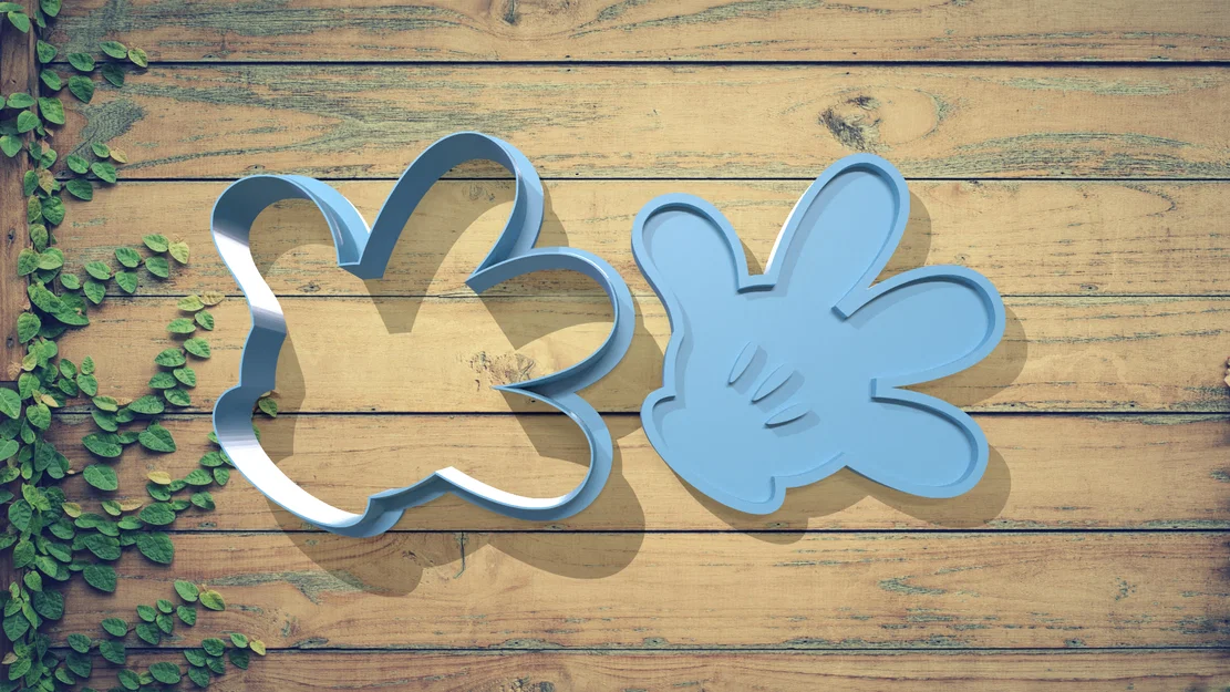 Bộ khuôn cắt bánh quy Disney Mickey và Minnie in 3D - Image 4