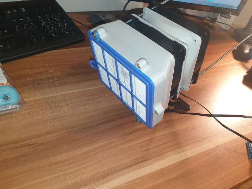 Bộ hút khói hàn/lọc máy in 3D 2 tầng: HEPA + Carbon, quạt 120mm - Image 2