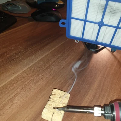 Bộ hút khói hàn/lọc máy in 3D 2 tầng: HEPA + Carbon, quạt 120mm