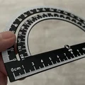 Thước đo độ bán nguyệt 180 độ 15cm in 3D chính xác - Thumbnail 4
