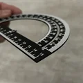 Thước đo độ bán nguyệt 180 độ 15cm in 3D chính xác - Thumbnail 5
