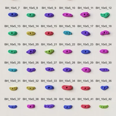 Gói mẫu 48 climbing holds 10x5 cm (10x5 Holds Sample pack)