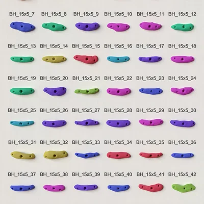 Gói sample 48 climbing holds 15x5 cm (15x5 Holds Sample pack)