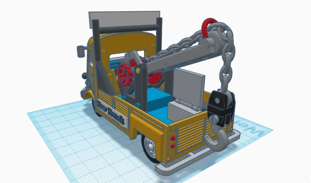 Mô hình xe cứu hộ Citroen 1952 3D cực chất cho người sưu tầm - Image 3