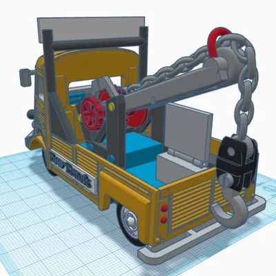 Mô hình xe cứu hộ Citroen 1952 3D cực chất cho người sưu tầm