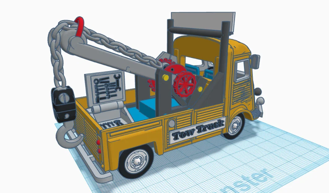 Mô hình xe cứu hộ Citroen 1952 3D cực chất cho người sưu tầm - Image 9