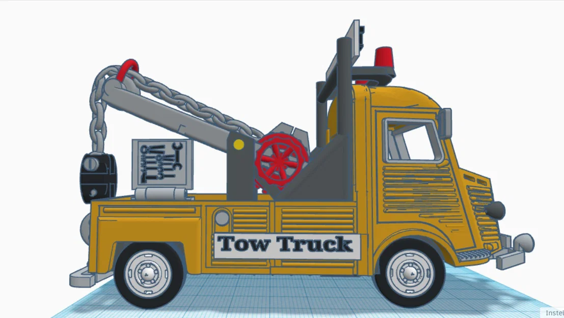 Mô hình xe cứu hộ Citroen 1952 3D cực chất cho người sưu tầm - Image 11