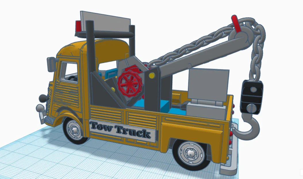 Mô hình xe cứu hộ Citroen 1952 3D cực chất cho người sưu tầm - Image 13