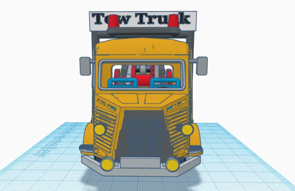 Mô hình xe cứu hộ Citroen 1952 3D cực chất cho người sưu tầm - Image 14