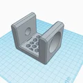 Đế kẹp bàn thiết kế tổ ong (Honeycomb) cho giá đỡ 3D - Thumbnail 2