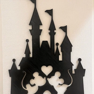 Minnie & Mickey Kiss 2D