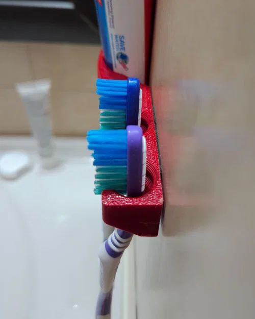 Giá treo bàn chải và kem đánh răng 3D tiện lợi - Image 4